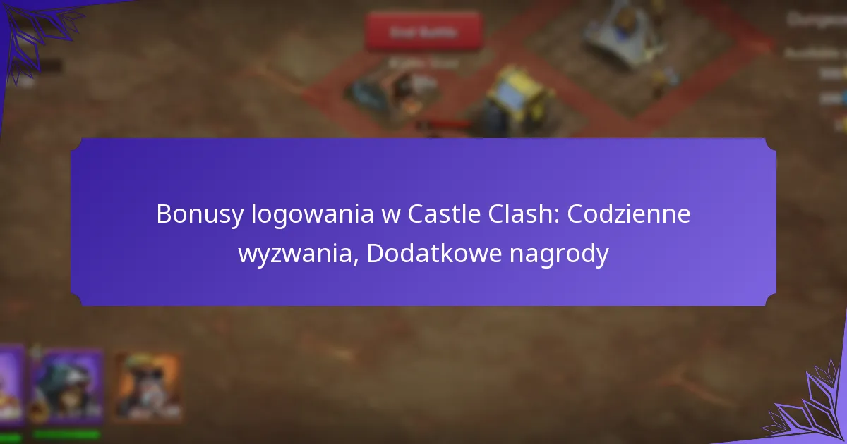 Bonusy logowania w Castle Clash: Codzienne wyzwania, Dodatkowe nagrody
