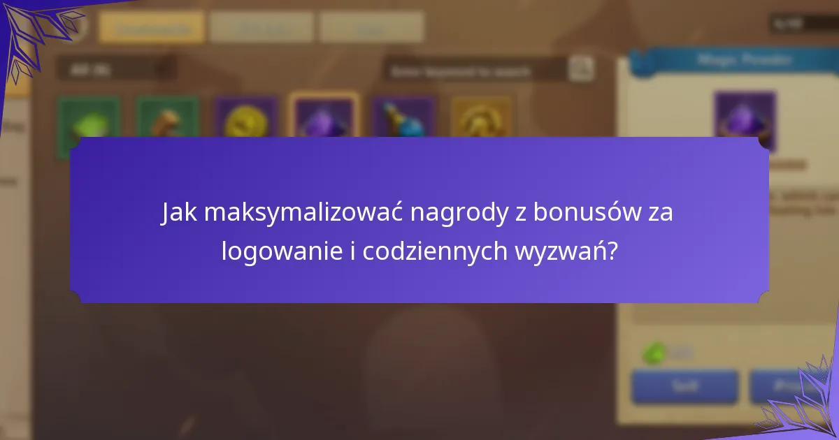 Jakie dodatkowe nagrody można zdobyć dzięki bonusom za logowanie?