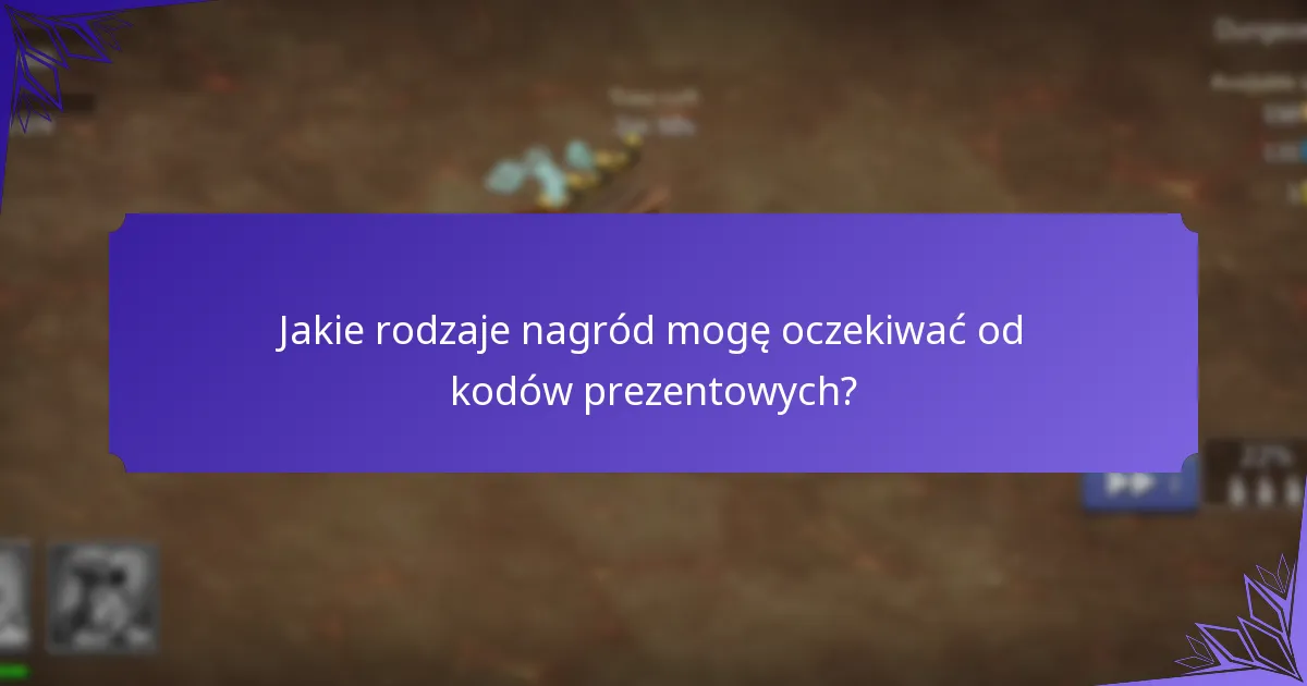 Jakie rodzaje nagród mogę oczekiwać od kodów prezentowych?
