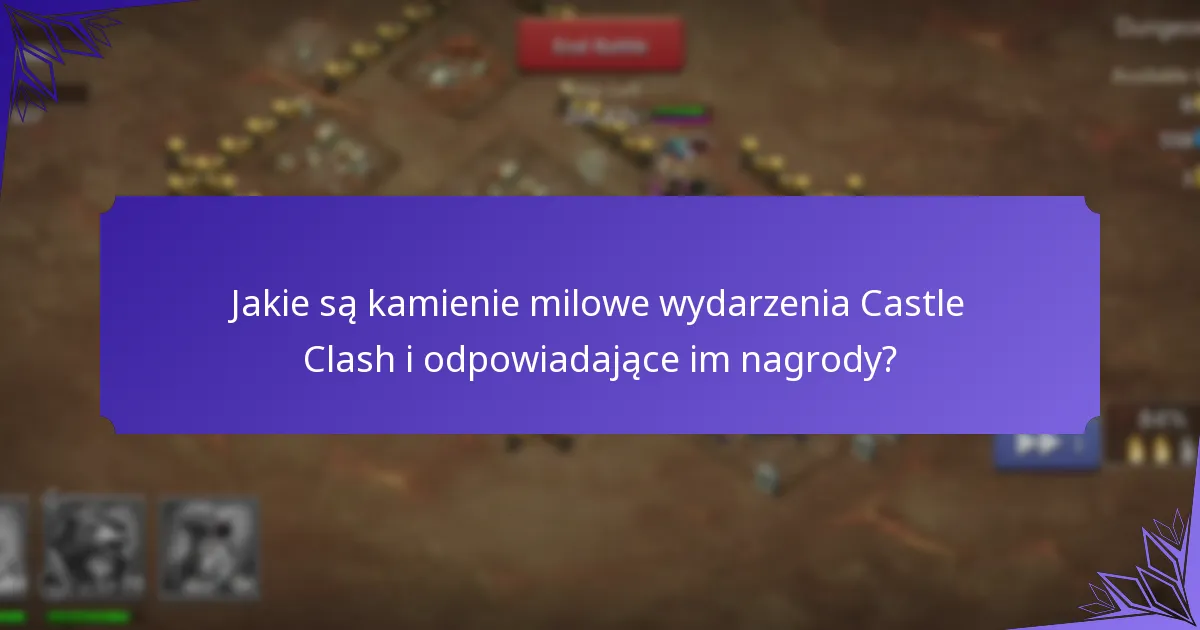 Jakie specjalne bonusy są dostępne podczas wydarzenia Castle Clash?