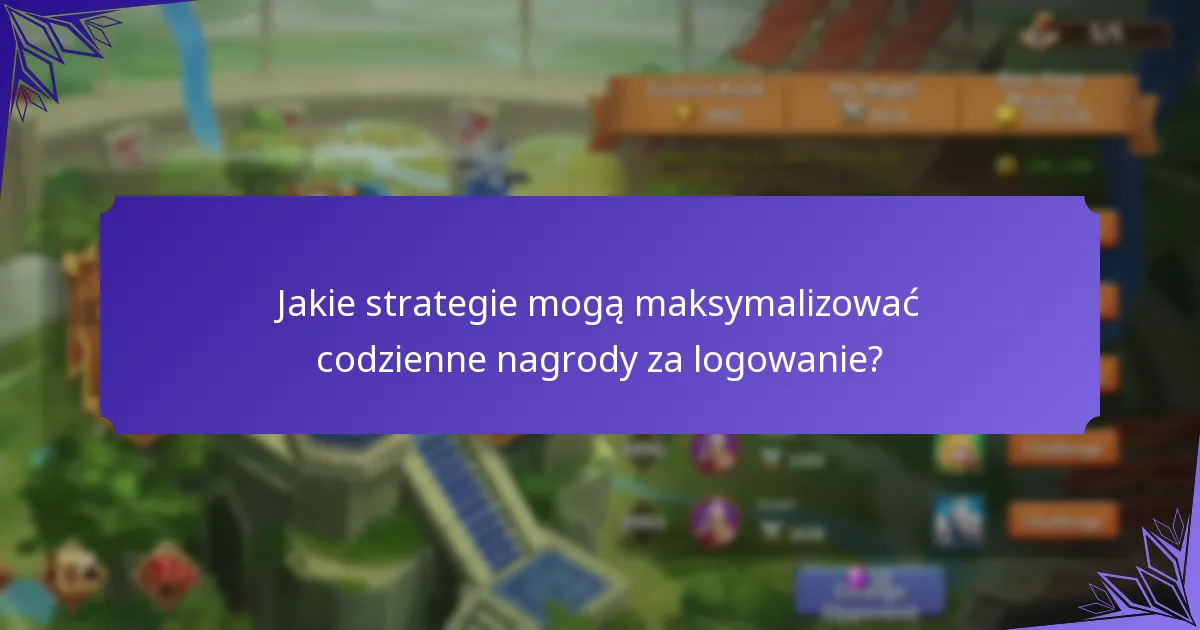 Jakie strategie mogą maksymalizować codzienne nagrody za logowanie?